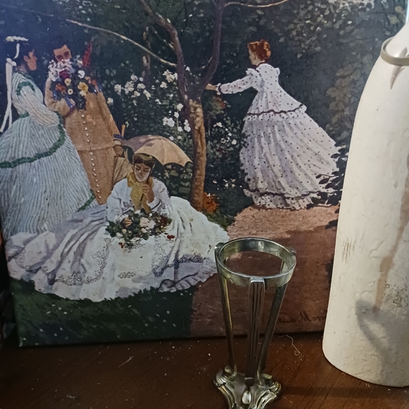 🎁Vintage Silver Antique Candle Holder. Three Leg Holder Collectible.🎙🗑🗡⚔️ - Picture 6 of 9